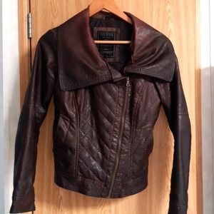 Guess faux leather jacket. Vegan friendly!